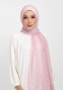 Monogram maze rose-printed plus crinkled chiffon