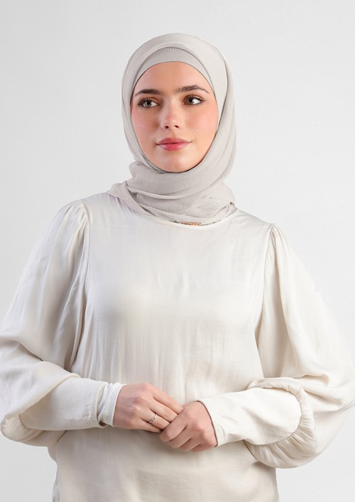 Moonbeam - Plain Crinkled Chiffon