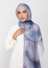 Ocean Haze-Printed Plus Crinkled Chiffon