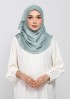 PALE SAGE - PLAIN CRINKLED SATIN