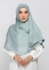 PALE SAGE - PLAIN CRINKLED SATIN