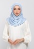 PASTEL BLUE - PLAIN CRINKLED SATIN