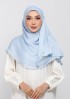 PASTEL BLUE - PLAIN CRINKLED SATIN