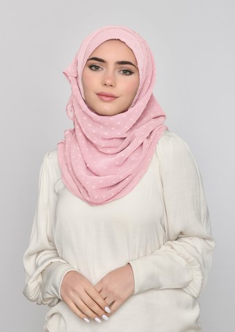 Pink Sand-Plain Mosaic Chiffon