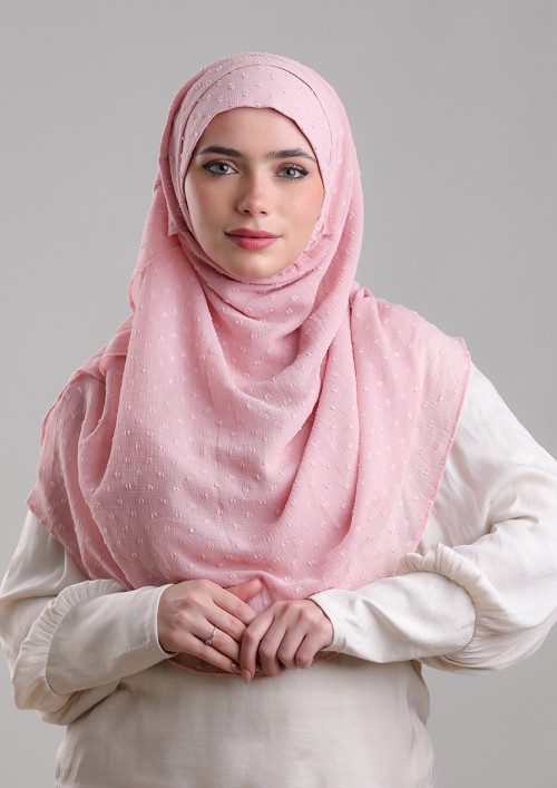 Pink Sand-Plain Mosaic Chiffon