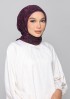 Plum Waves-Printed Plus Crinkled Chiffon