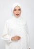 Polka Offwhite-Printed Plus Crinkled Chiffon