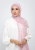 Polka Pink-Printed Plus Crinkled Chiffon
