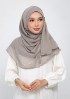 Polka Sand-Printed Plus Crinkled Chiffon