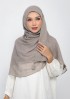 Polka Sand-Printed Plus Crinkled Chiffon