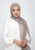 Polka Sand-Printed Plus Crinkled Chiffon
