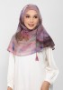 Rose Dusk-Printed Plus Crinkled Chiffon
