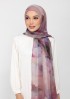 Rose Dusk-Printed Plus Crinkled Chiffon