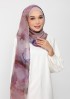 Rose Dusk-Printed Plus Crinkled Chiffon