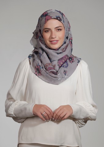 Rummana-Printed Crinkled Chiffon (CLASSIC STYLE)