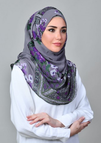 Schehrazade-Printed Mosaic Chiffon