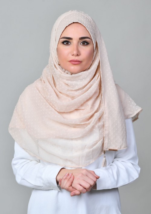 Shamami-Plain Mosaic Butti Chiffon