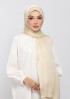 SOFT YELLOW - PLAIN CRINKLED SATIN
