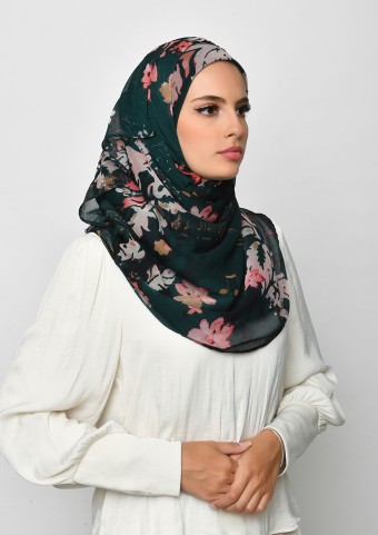 Sound Of Music-Printed Crinkled Chiffon