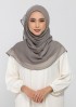 Truffle-Plain Crinkled Chiffon