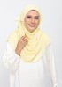 Vanilla-Plain Crinkled Chiffon