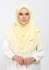 Vanilla-Plain Crinkled Chiffon