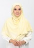 Vanilla-Plain Crinkled Chiffon