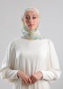 Zesty Blossom-Printed Plus Crinkled Chiffon