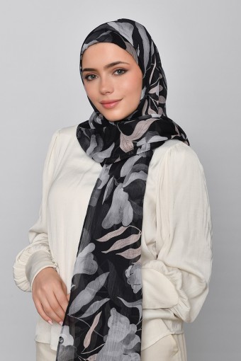 Sterling Camelia - Printed Crinckled Chiffon (NEW STYLE)