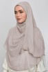 Mink - Plain With Crystals Crinkled Chiffon (CLASSIC)