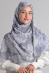 Silver Roses - Printed Plus Crinkled Chiffon (CLASSIC)