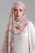 Sheikh Zayed-Printed Plus Crinkled Chiffon with Foil