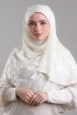 Sheikh Zayed Offwhite-Premium Plain Brasso Georgette