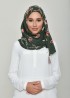 Chains Green-Printed Georgette