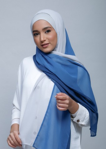 SilverBluejeans-Freestyle with Inner-Plain Crepe Chiffon